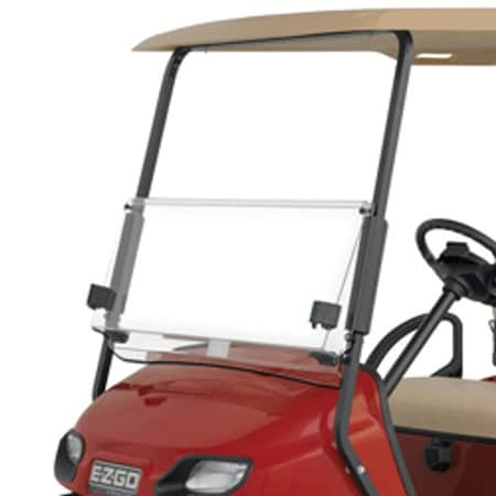 Repl. For Ezgo/Cushman/Textron Pro Fit Clear Split Economy Windshield Kit Txt Model For Year 2016